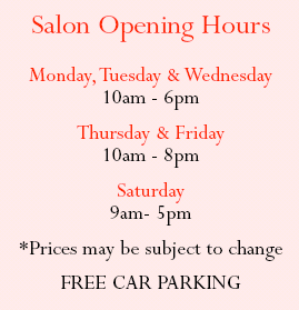 Isis Beauty Salon - Opening Hours